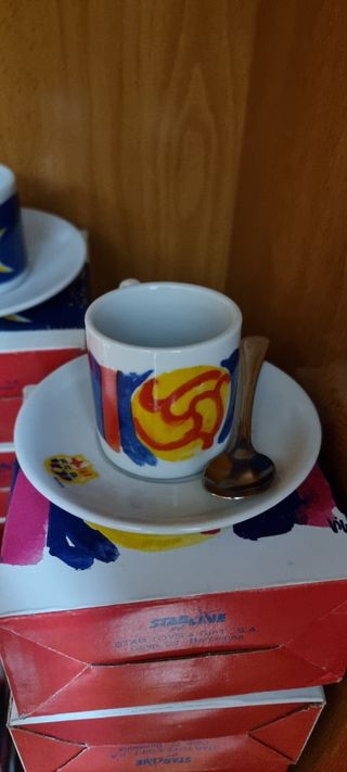 Juego tazas café Barça