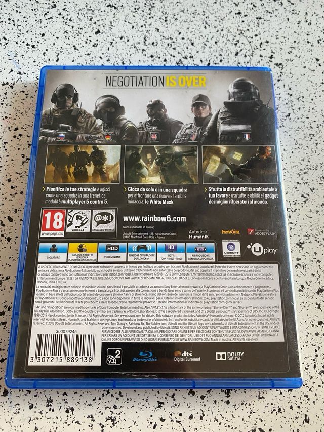 Raimbow six siege ps4