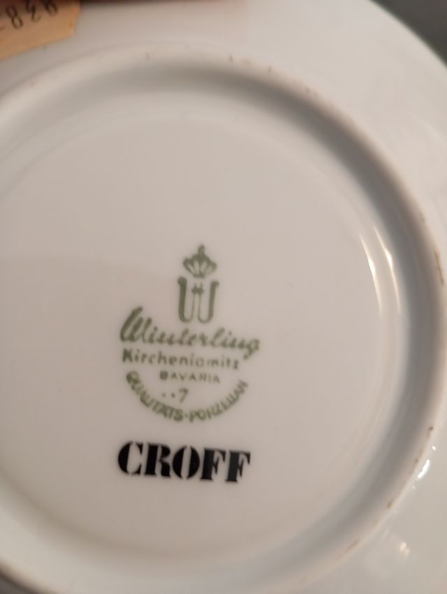 Set 6 piattini 6 tazzine Zuccheriera westerling