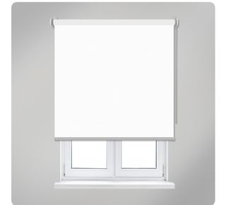 Estor enrollable translúcido blancobeige