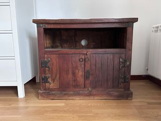 Mueble de TV rústico madera maciza