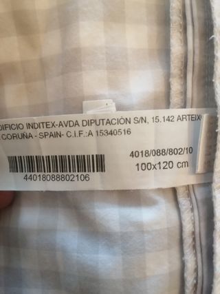 Funda nórdica cuna Zara Home