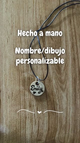 Medalla con nombre/dibujo personalizable