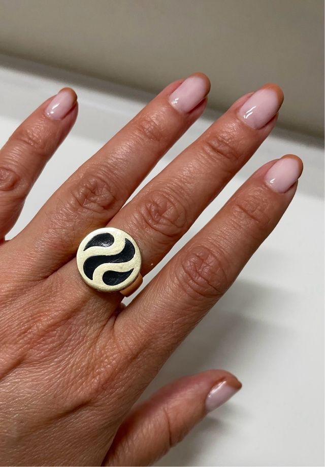 Anillo Bulgari giratorio oro 14k