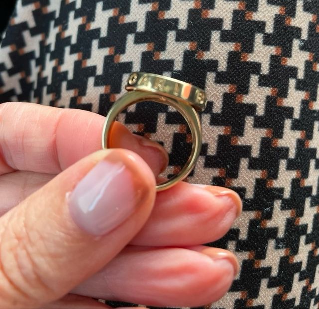 Anillo Bulgari giratorio oro 14k