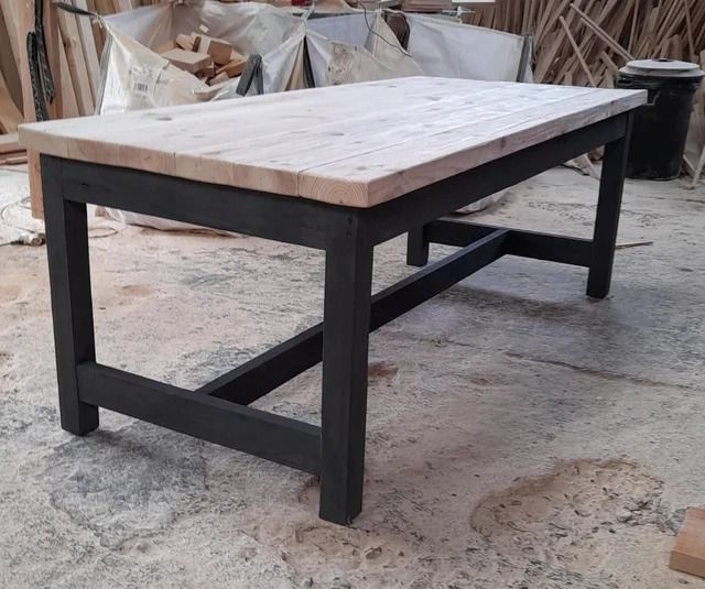 Mesa maciza madera viga 2,80 metros