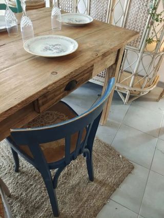 Mesa 2,40 metros rústica madera maciza
