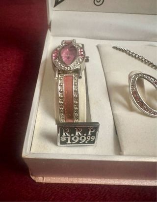 Conjuto reloj pulsera anillo  cache vintage