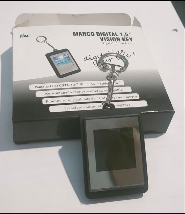 Llavero con marco de fotos digital