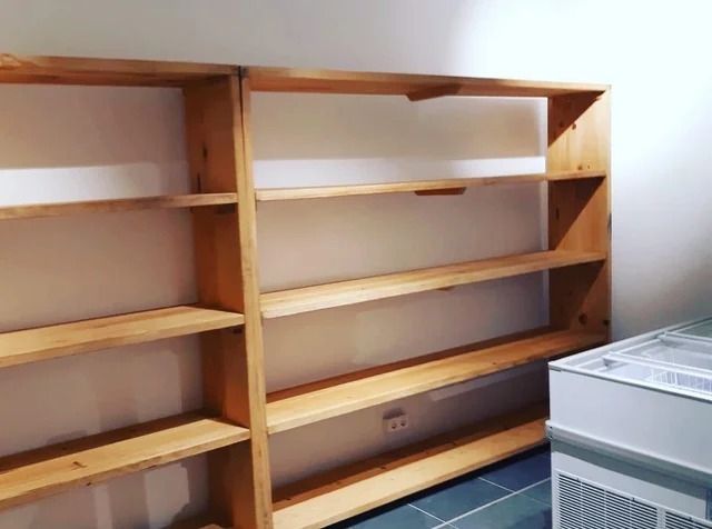 Estantanterias madera para negocio