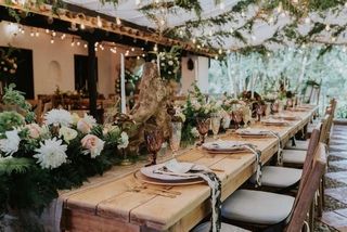 Mesa 8 metros banquete boda eventos hosteleria