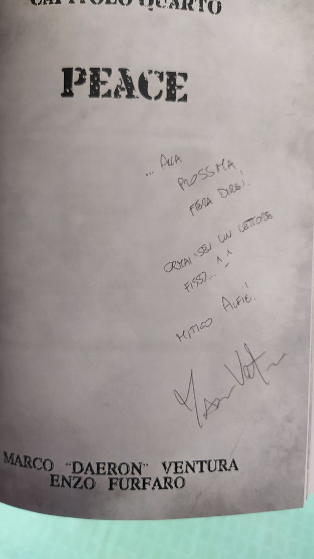 Milite Ignoto, autografato