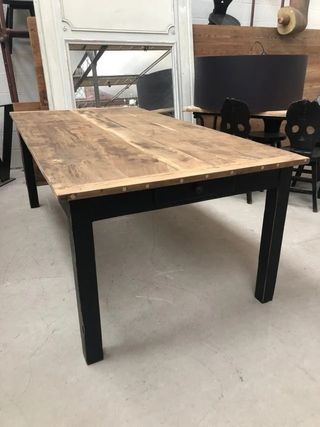 Mesa rústica granja madera maciza
