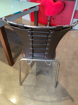 Mesa cristal extensible+ 4 sillas