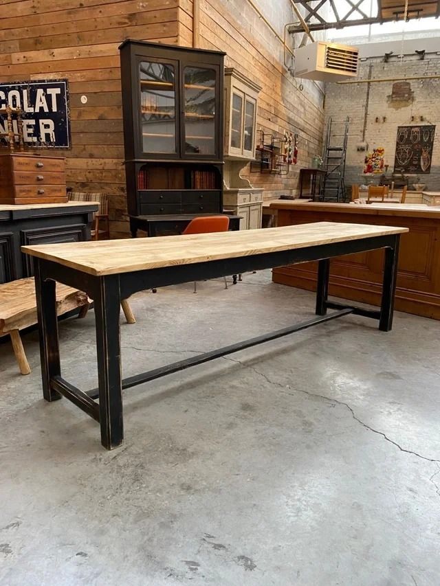 Mesa 2,5 metros madera