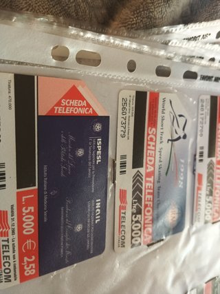 Schede telefoniche rare a tiratura bassissima