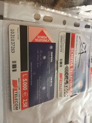 Schede telefoniche rare a tiratura bassissima