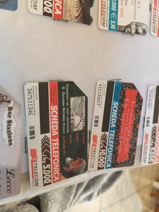 Schede telefoniche rare a tiratura bassissima