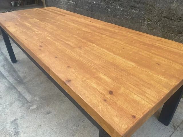 Mesa 3 metros madera maciza