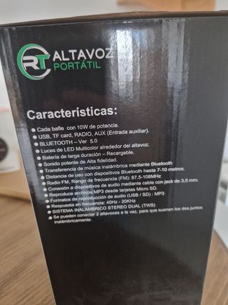 Altavoz portátil + cascos inalámbricoss