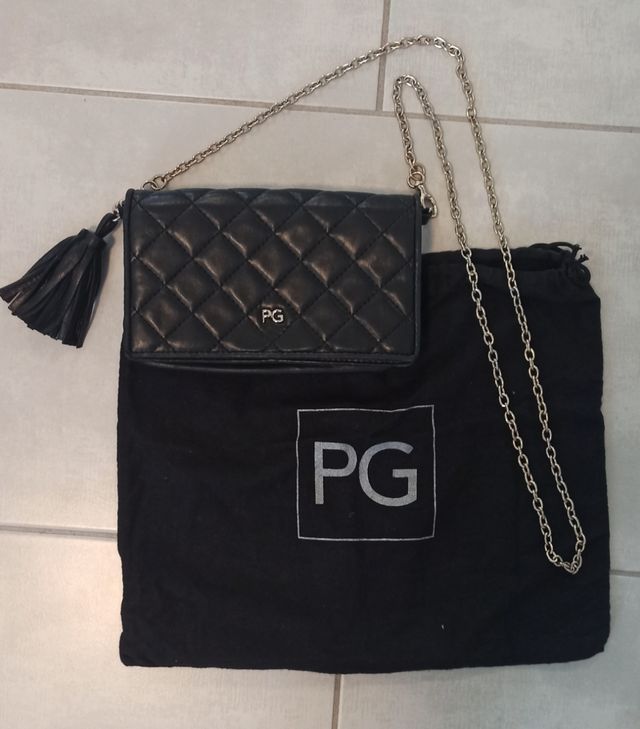 Bolso de Purificación García de piel negro