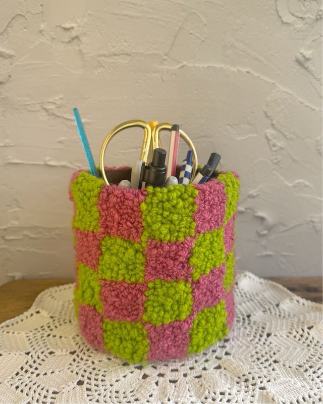 Vaso bordado handmade