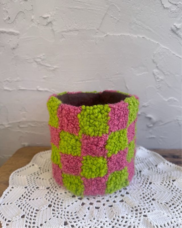 Vaso bordado handmade