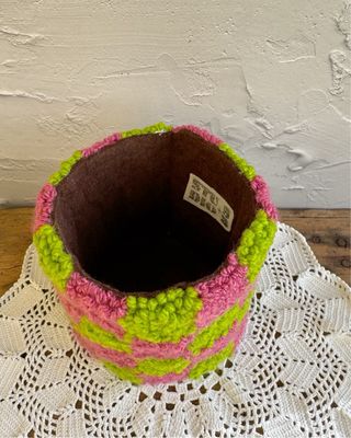 Vaso bordado handmade