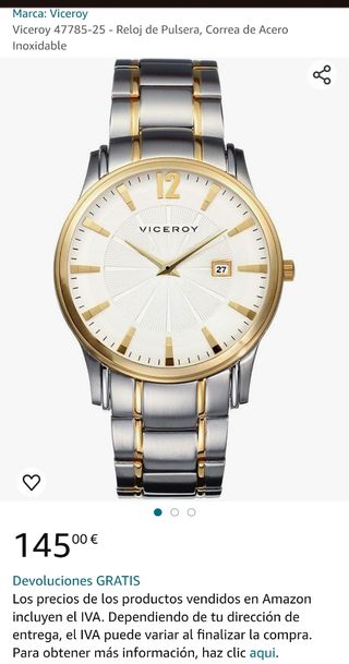Reloj Viceroy Clasic semi-nuevo😊👌