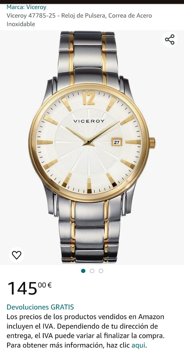 Reloj Viceroy Clasic semi-nuevo!!