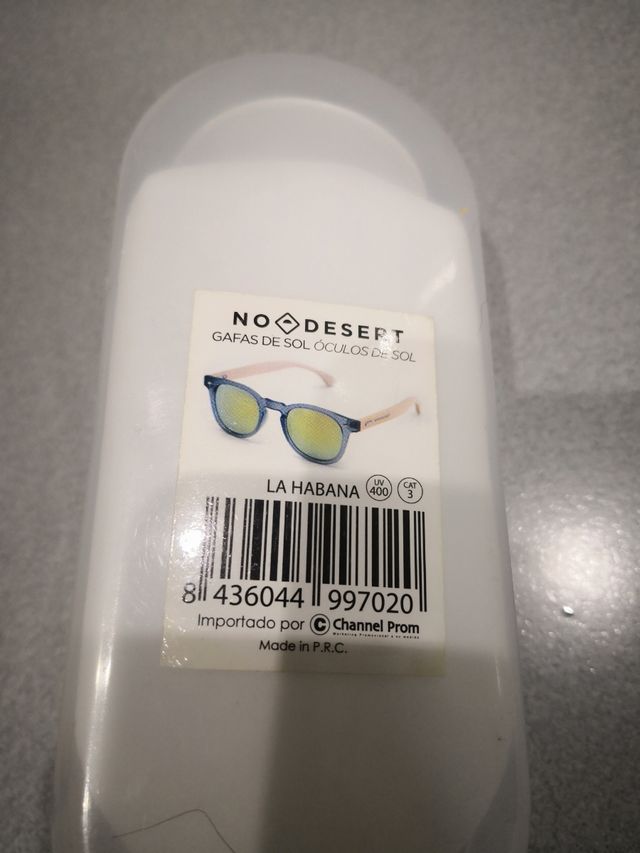 Gafas de sol. No Desert. Categoría 3.