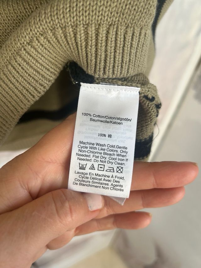 DKNY Donna Karan striped top size L 