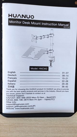 Soporte monitor y teclado 