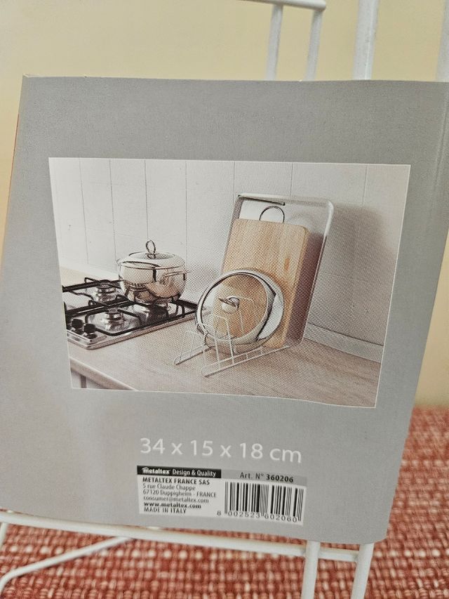 Portacoperchi Sector Metaltex Bianco