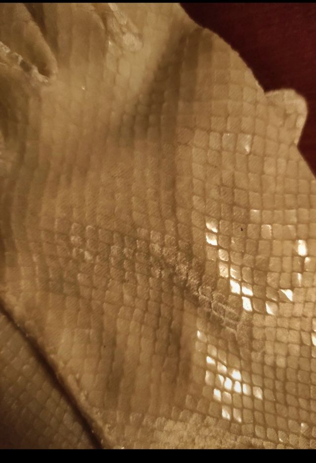 Guanti vintage donna panna lucidi