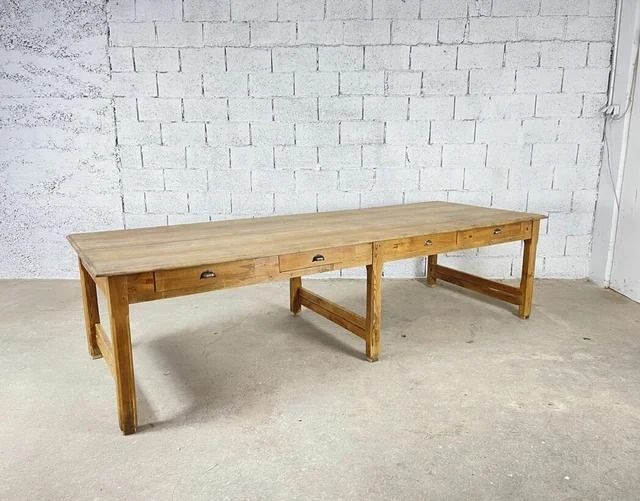 Mesa madera tipo taller 250cm