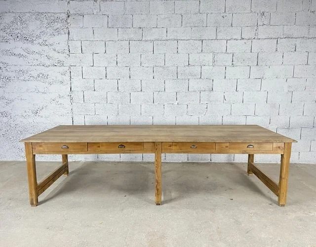 Mesa madera tipo taller 250cm