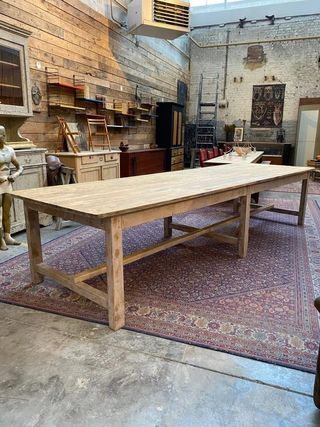 Mesa 4 metros rústica madera