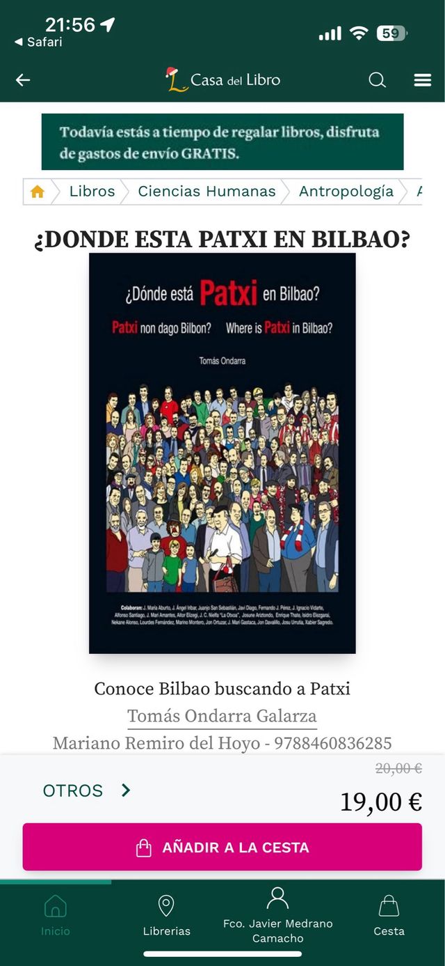 Libro Donde esta Patxi en Bilbao?