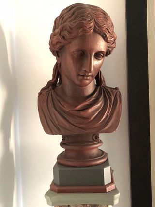 Escultura clásica réplica busto romano