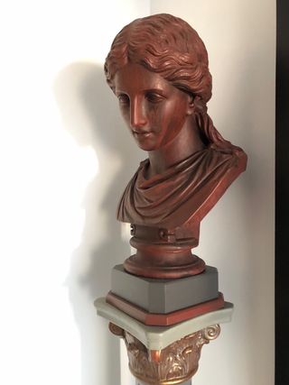 Escultura clásica réplica busto romano