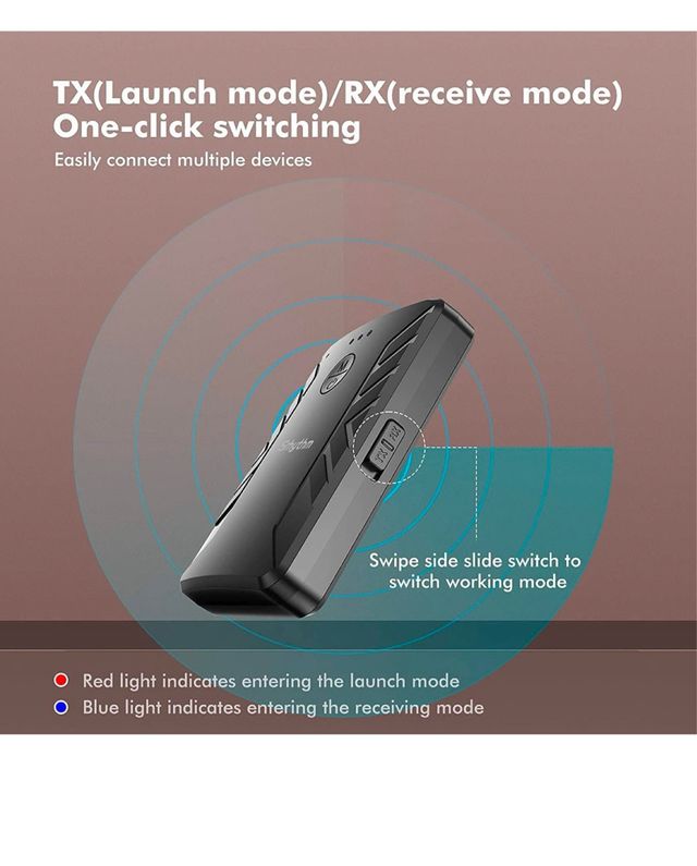Bluetooth 5.0 Transmisor Receptor Inalámbrico