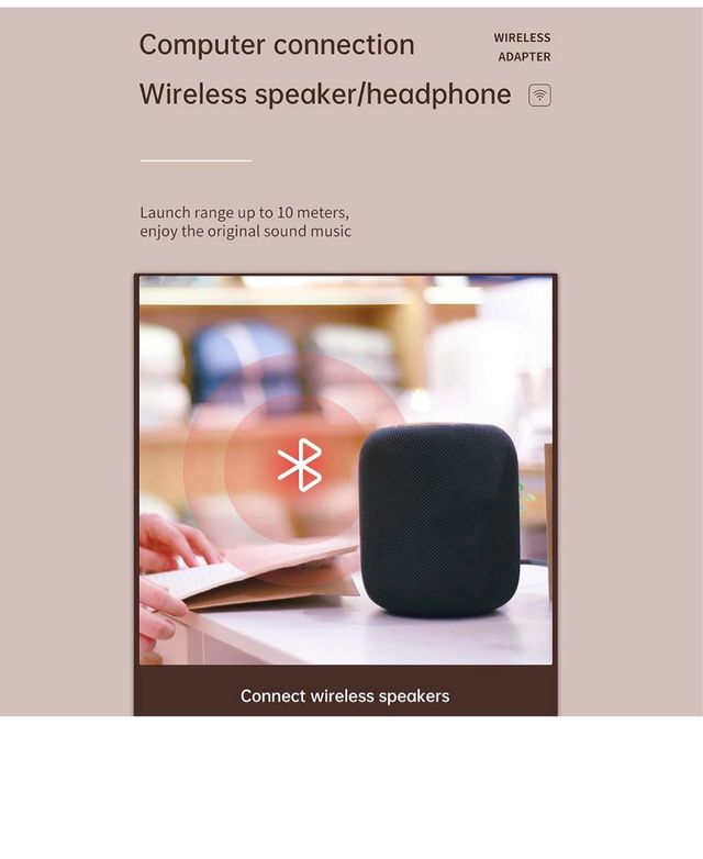 Bluetooth 5.0 Transmisor Receptor Inalámbrico