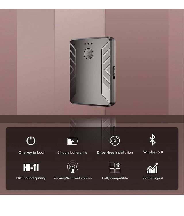 Bluetooth 5.0 Transmisor Receptor Inalámbrico