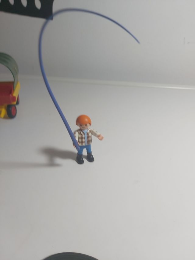 Carro caballero + niño playmobil