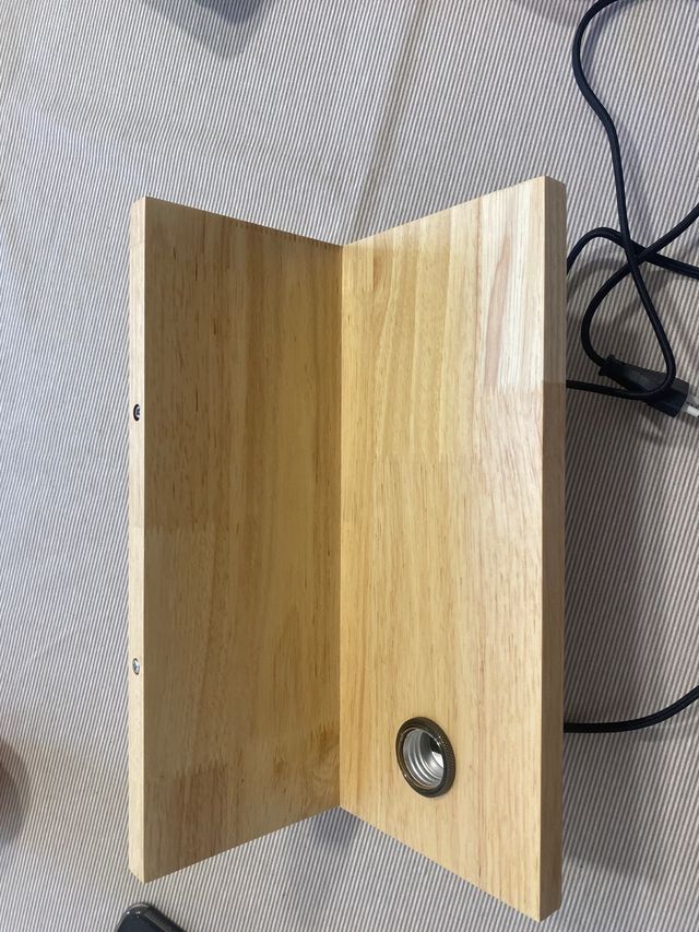 Juego de 2 lamparas de pared con estante