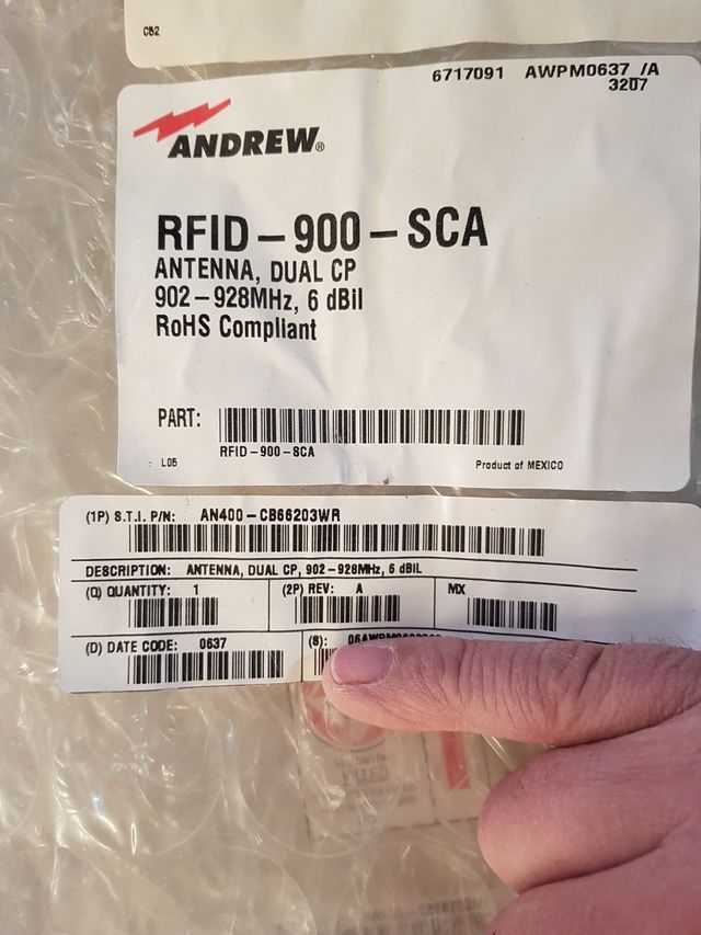 Antenna a pannello RFID Andrew/Motorola