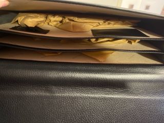 Maletín ejecutivo de piel nuevo negro o marron