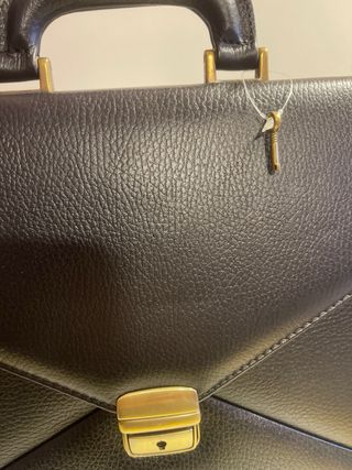 Maletín ejecutivo de piel nuevo negro o marron