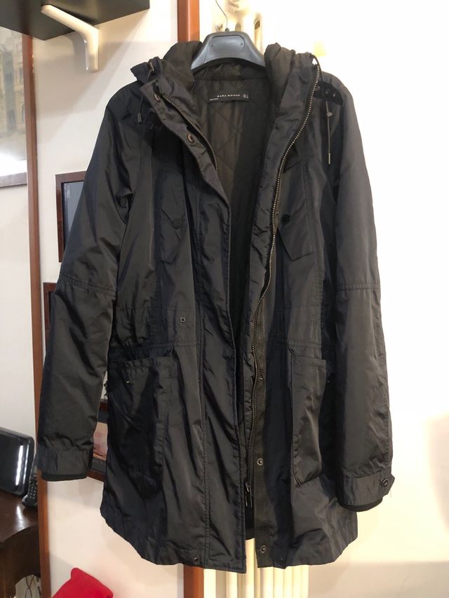 Piumino Zara donna con cappuccio